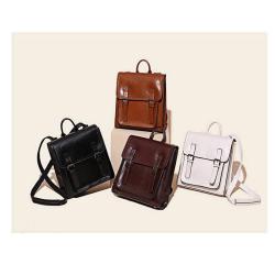 Realer 2021 new backpacks women's genuine leather fashion old vintage school bag ladies casual backpack bag