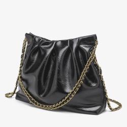 Large capacity soft leather tote bags fashion silver handbag sling bag luxury handbags for women