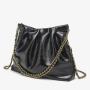 Large capacity soft leather tote bags fashion silver handbag sling bag luxury handbags for women