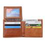 OEM185 Fashion Men Purse For Men Genuine Leather Wallet Card Holder Coin Pocket Business ID Credit Card Case Simple Short Wallet