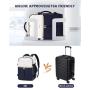 LOVEVOOK 4pc/set Large capacity 40L Waterproof laptop Travel Camping Hiking Bag TSA-friendly Backpacks with 3 Packing Cubes