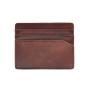 Premium italian leather card wallet with rfid atm card holder with custom embossed logo with gift box