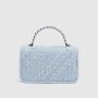 2024 Autumn And Winter New Style Fashion Women Handbags Luxury Tweed Purses And Handbags Mini Metal Chain Handle Crossbody Bags