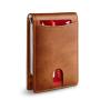 Customs Wallet Men Elegant Slim Wallet with Money Clip Unisex Multi Pockets Fashion Soft Grain Leather Wallet