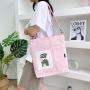 2023 New Cartoon Printed Shoulder Crossbody Bag for Students Women Handbag Canvas Bag Vintage Fashion Style