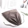 Custom Logo Printing Velvet Drawstring Shoe Clothes Packaging Bag Reusable Plush Dust Shopping Velvet Pouch