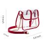 Transparent PVC Messenger Bag Custom Clear Women Bag Stadium Approved Transparent Women's Bag