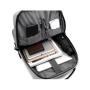 HR087 USB Charging Laptop Backpack Solid Color Polyester Business Shoulder Bag Waterproof Lightweight Comfort Simple Handbag