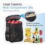 Insulated Cooler Backpack - Keeps 54 Cans Cold for Up to 24 Hours - Waterproof & Leak Proof Soft Cooler Bag Insulated Backpack
