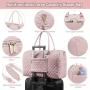 LOVEVOOK 5 in1 Diaper Tote Travel Bags 5pcs High Quality Mommy Weekender Duffel Bags Ladies Overnight Bag For Women