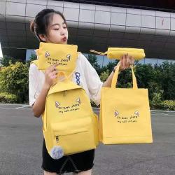 Characters Multi-function  Children Bags 4 In 1 Set Backpack Sling Bag Crossbody Wholesale Backpack School Bags