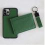 Custom Logo Luxury Pebble Full Grain Leather Mobile Cell Phone Case Back Cover For MINI Iphone 15 12 13 14 Pro Max 14 Plus