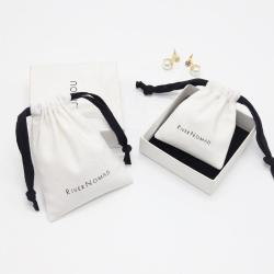 High Quality Brush Canvas Comb Bag Comb Packaging Pouch Small Drawstring Cotton Gift Jewelry Pouch
