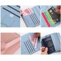 ZR583 Strap PU Leather RFID Passport Bag Anti Theft Clip ID Portable Bank Card Holder Daily Matching Solid color Wallet Clip
