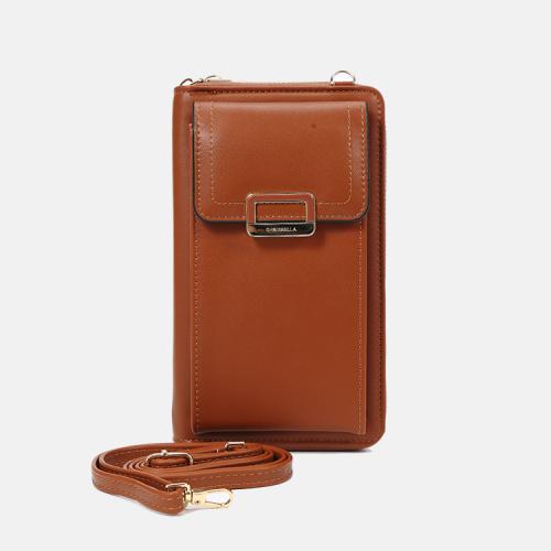 SUSEN CHRISBELLA  ODM OEM New Arrival 2024 wholesale Pu Leather custom crossbody phone wallets for women fashionable
