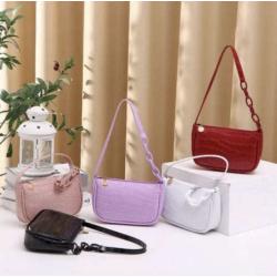 Customs Handbag Logo Women Luxury Fashion Striped Handbags China Wholesale PU Lady Purses Girl Pure Color Zipper Bucket Handbag