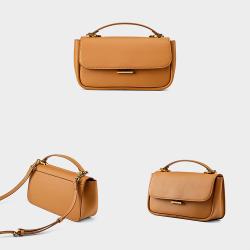 2024 Fashion Ladies Women Small Satchel Vegan Leather Bags Brass Hasp Shoulder Messenger Bags for Women Casual Crossbody Bag