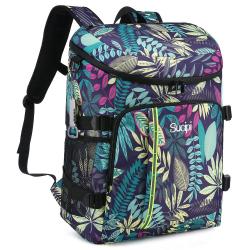 LOVEVOOK Custom Recycled RPET Work Lunch Travel Beach Camping Hiking Soft Insulated Leak Proof 30L picnic cooler backpack Bag