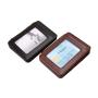 Slim magic wallet custom trifold design pu leather magic wallet for men and women with ID cards credit cards and elastic strap