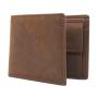 Hot sale quality trifold men purse, eco-friendly vintage leather big wallet bag with rfid protection