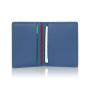 High quality leather credit card holder sanffiano bifold card holder wallet leather card holder