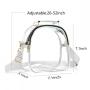 Women's Clear PVC Crossbody Tote Bag Strap Stadium-Approved Waterproof Transparent Fashion Waist Bag Zipper Customizable Color