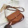 Fashion Everyday Bags Ladies Purse And Handbags Women Messenger PU Leather Saddle Bag for Women Medium Crossbody Bags