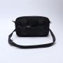 Custom Logo Design Men's Weekender Cross Body Bag Work Fitness Belt Bag Black Nylon Crossbody Messenger Bag Boys Waist Pack