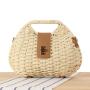 ZF371 New Fashion Shell Handbag Rattan Woven Bag For Summer Shoulder Bags For Girl Lovely Rattan Woven Ladies Bags