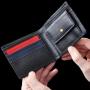 Genuine leather coin wallet RFID men wallet for gift with logo added