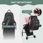 2023 Waterproof multi-function baby nappy bags large capacity travel Diaper Backpack with USB port for mommy baby diaper bags