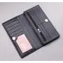 OEW047 Custom Logo Fashionable Long Section Clutch Wallet For Men PU Leather ID Credit Card Holder Simple Slim Coin Purse