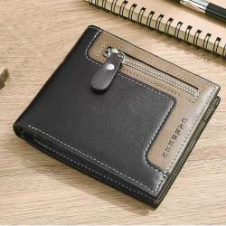 OEW153 Trifold Pu Leather Men's Purse Slim Minimalist Men's Wallet Fashion Money Clip Business Mens Wallet Credit Card Holder