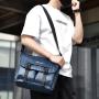 XL272 Business Best-selling Vintage Men's Shoulder Bag Multi-layer Large Capacity Handbag Wear-resistant Durable Leather Bag
