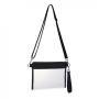 Gelory Custom Women Laser Hologram PVC Plastic Cosmetic Zipper Bag Eco Friendly Transparent Toiletry Bag