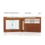 Manufacturer Wholesale Classic Brown Genuine Leather Mens Wallets Custom Your Logo RFID Blocking Slim Minimalist Wallet for Men