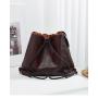 Large capacity retro backpack single shoulder tote bag soft leather crossbody bag ladies large handbags