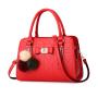 Fashion Women High Quality  Handbags With Wallet China Wholesale PU Ladies Shoulder Bag Luxury Female  Handbag With Pompon