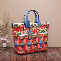 Latest Design ladies bag colorful printing handbag for eye-catching designer bag for women quality factory direct sales 33 cm