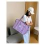 ZF019 New Fashion Travel Tote Bag Oxford Cloth Nylon Waterproof Zipper Organizer Bag Ladies Leisure Sports Yoga Fitness Bag