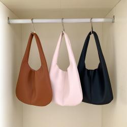 Custom Soft PU leather large shoulder bags for women logo plain ladies fashion handbags casual big hand bag ladies sling bag