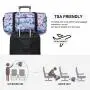 2021 2pcs waterproof Weekender Bags for Women Gym Travel Tote Bag with Shoe Compartment Large Floral Carry on Travel Duffel Bags