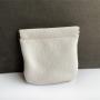 Wholesale Genuine Leather Automatic Closing Data Cable Mini Cosmetic Lipstick Pouch Coin Purse Leather Earphone Storage Bag