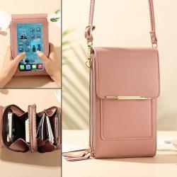 Hot Sale Wholesale Fashlon Holder Ladies Mobile Phone Bags Wallet Women PU Leather Mini Phone Bag Casual Custom Crossbody Bag