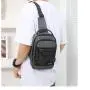 Professional Outdoor Supplier Functional Double Pocket Hip Pop Cross Body Sling Chest Bag With Usb Charging Port