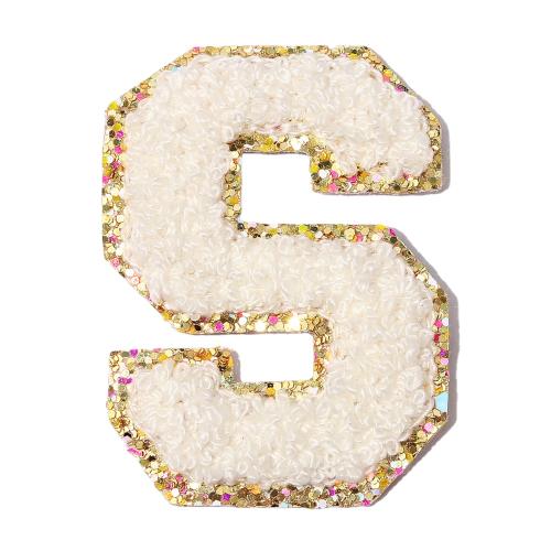 26 Pieces Embroidered Chenille Patches From A-Z Self Adhesive Alphabet Patch For Hats Clothes DIY Craft Letters Sticker