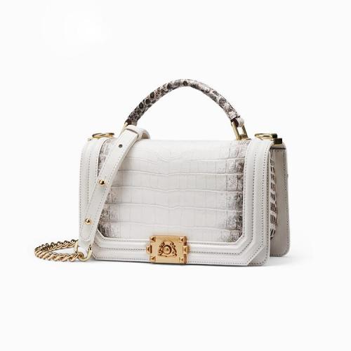 Sac Dame 2022 New Fashion Vintage Classic Retro Alligator Crocodile Crossbody Chain Shoulder Bags Women Elegent Handbags Purse
