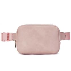 Pink Sling Bag for Women Vegan Leather Fanny Pack Crossbody Bags Chest Bag for Women Black Waist Packs