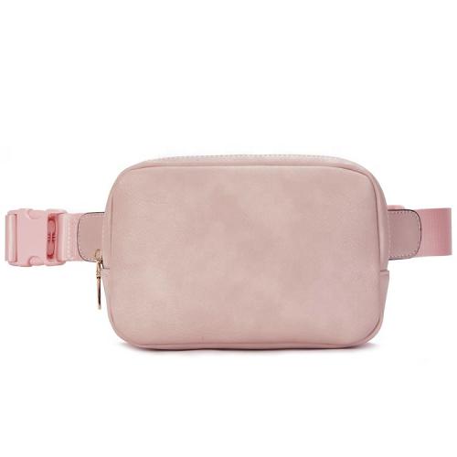 Pink Sling Bag for Women Vegan Leather Fanny Pack Crossbody Bags Chest Bag for Women Black Waist Packs