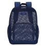 Gelory Travel Outdoor Sports Mesh Backpack College Student Heavy Duty Semi-Transparent Mesh Backpack